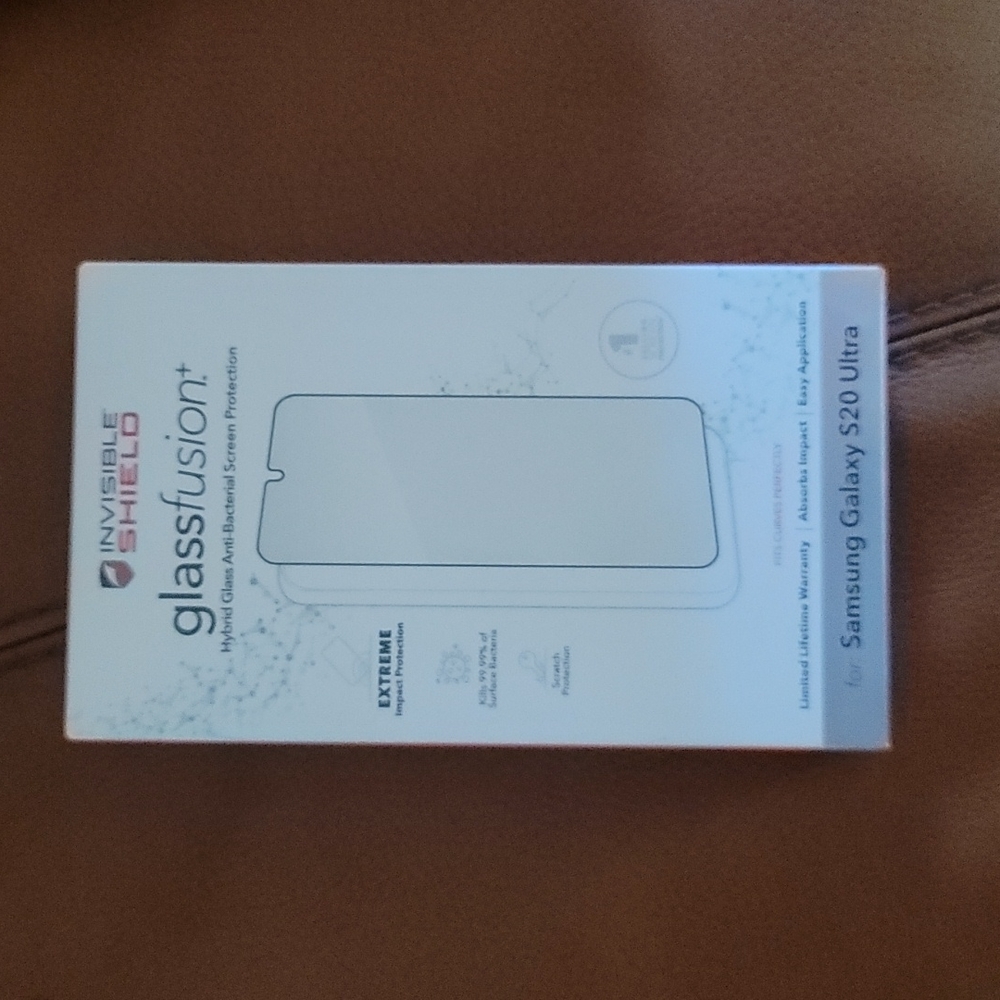 A Samsung Galaxy s20 Ultra Glass Fusion screen protector